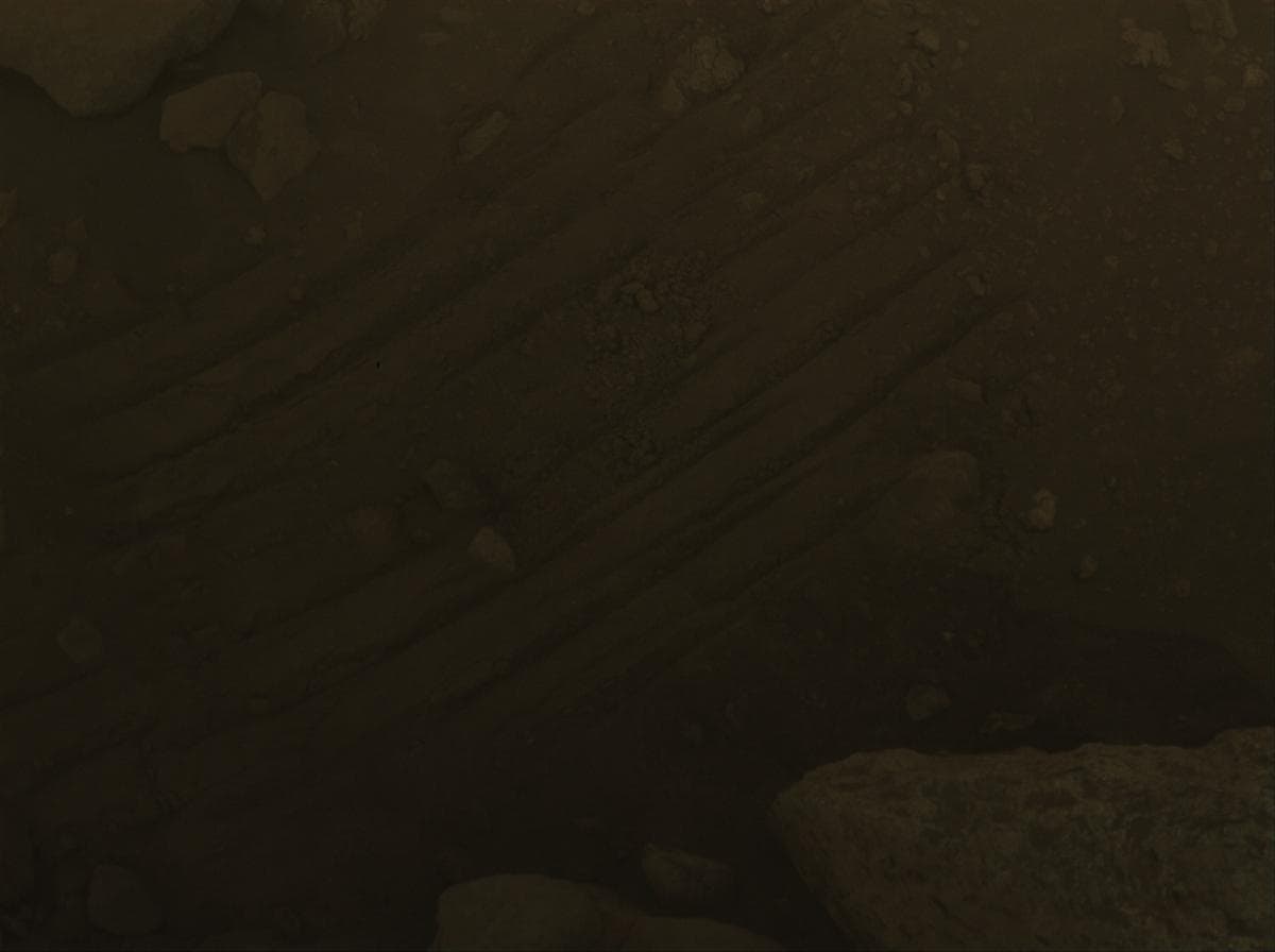 Mars image captured by FRONT_HAZCAM_LEFT_A on Perseverance