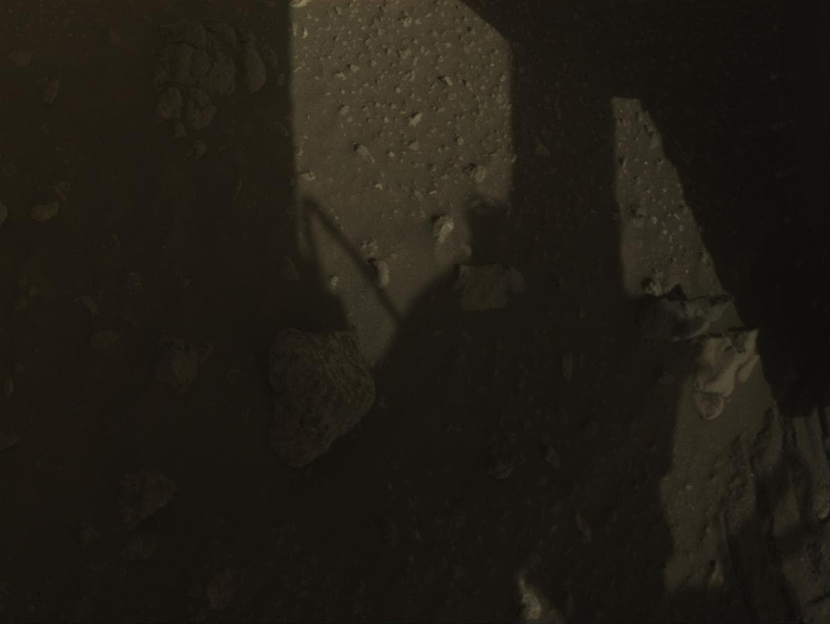 Mars image captured by FRONT_HAZCAM_LEFT_A on Perseverance