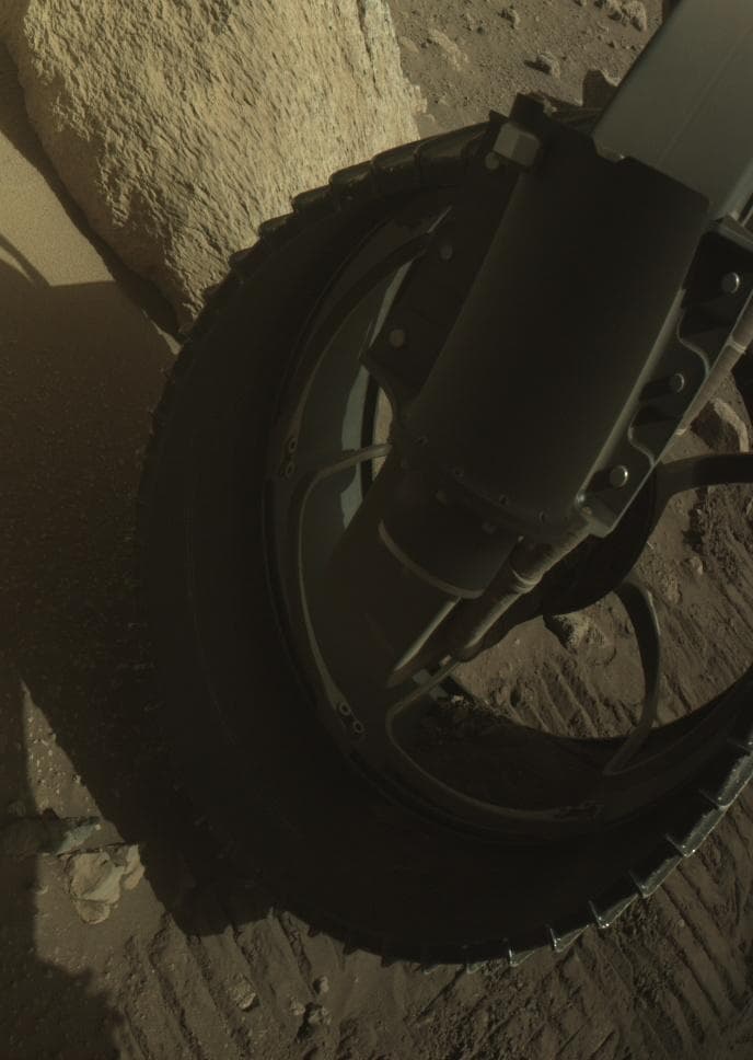 Mars image captured by FRONT_HAZCAM_RIGHT_A on Perseverance