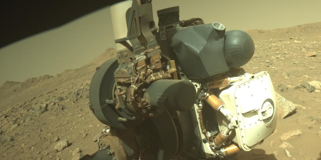 Mars image captured by FRONT_HAZCAM_RIGHT_A on Perseverance