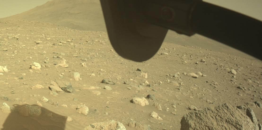 Mars image captured by FRONT_HAZCAM_RIGHT_A on Perseverance