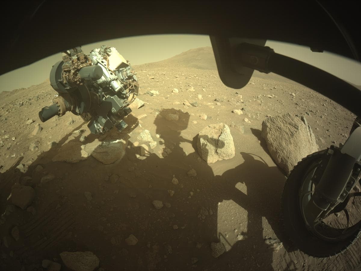 Mars image captured by FRONT_HAZCAM_RIGHT_A on Perseverance
