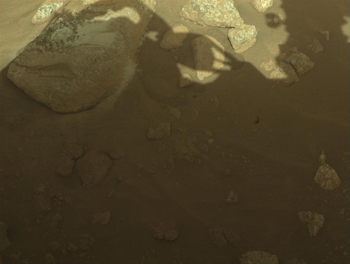 Mars image captured by FRONT_HAZCAM_RIGHT_A on Perseverance