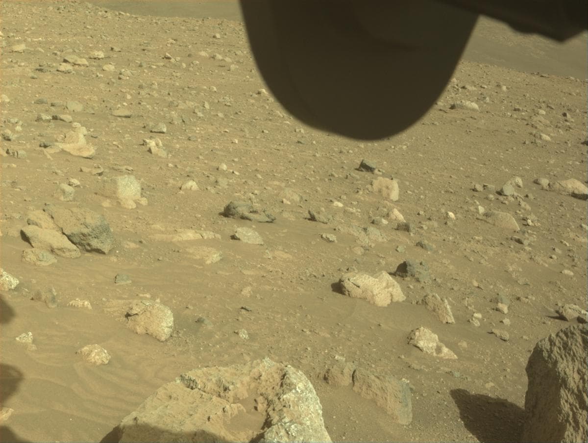Mars image captured by FRONT_HAZCAM_RIGHT_A on Perseverance