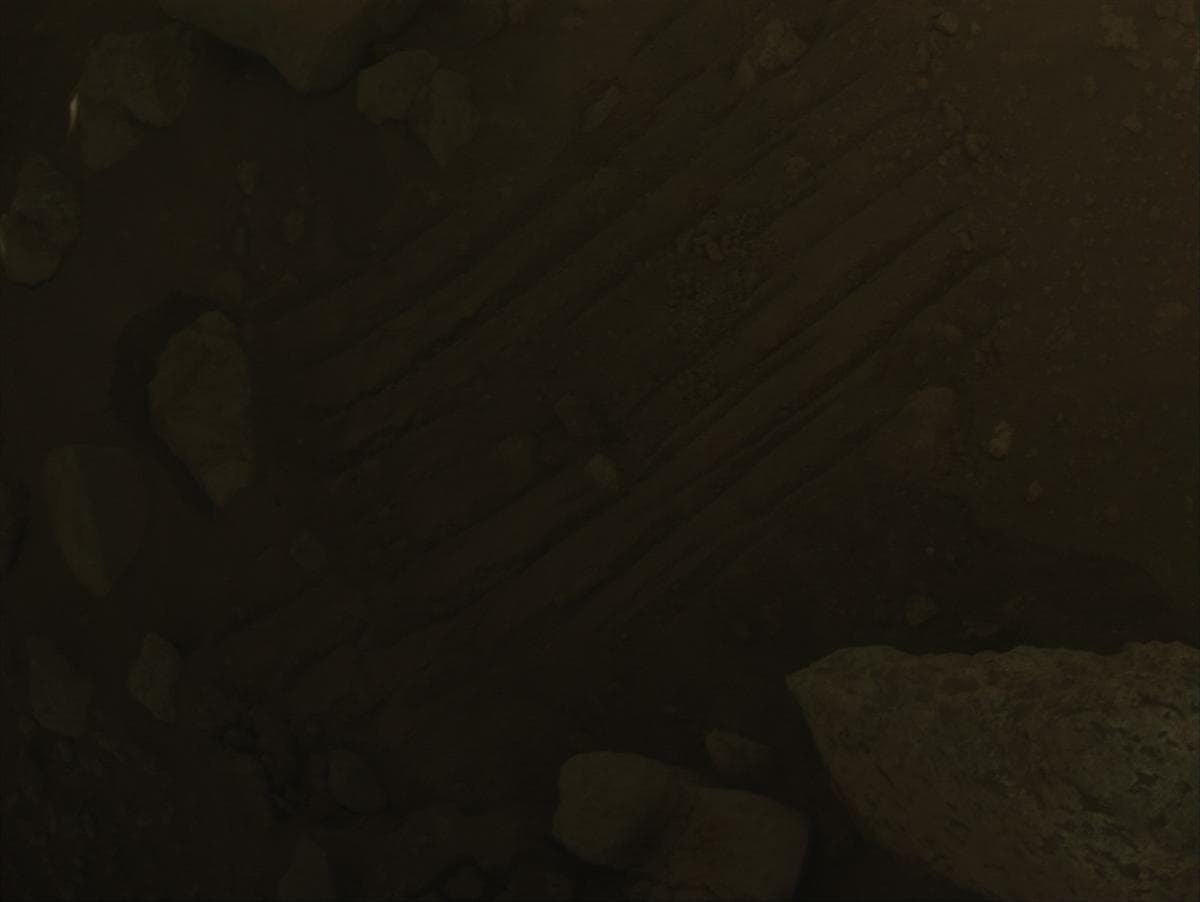 Mars image captured by FRONT_HAZCAM_RIGHT_A on Perseverance