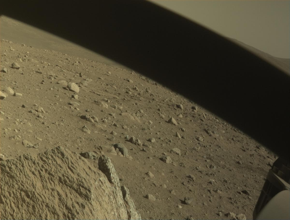 Mars image captured by FRONT_HAZCAM_RIGHT_A on Perseverance