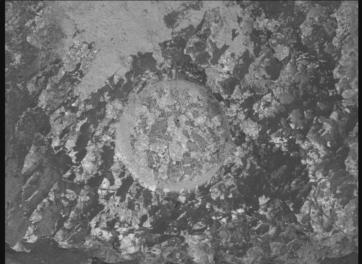 Mars image captured by SHERLOC_WATSON on Perseverance