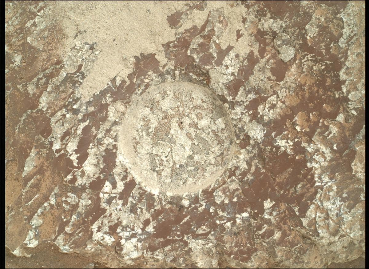Mars image captured by SHERLOC_WATSON on Perseverance