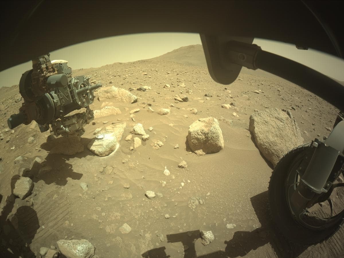 Mars image captured by FRONT_HAZCAM_RIGHT_A on Perseverance