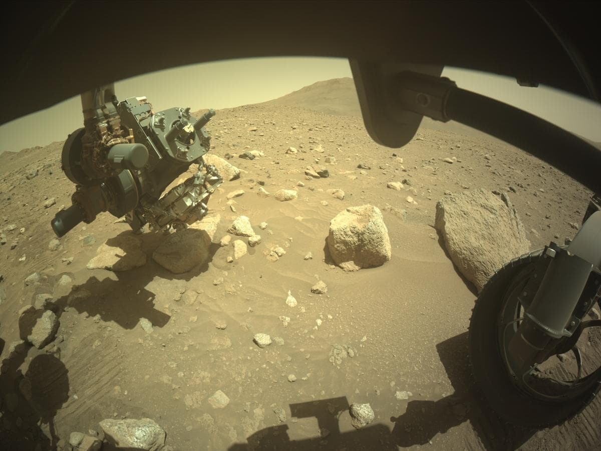 Mars image captured by FRONT_HAZCAM_RIGHT_A on Perseverance