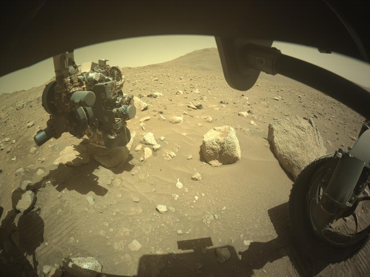 Mars image captured by FRONT_HAZCAM_RIGHT_A on Perseverance