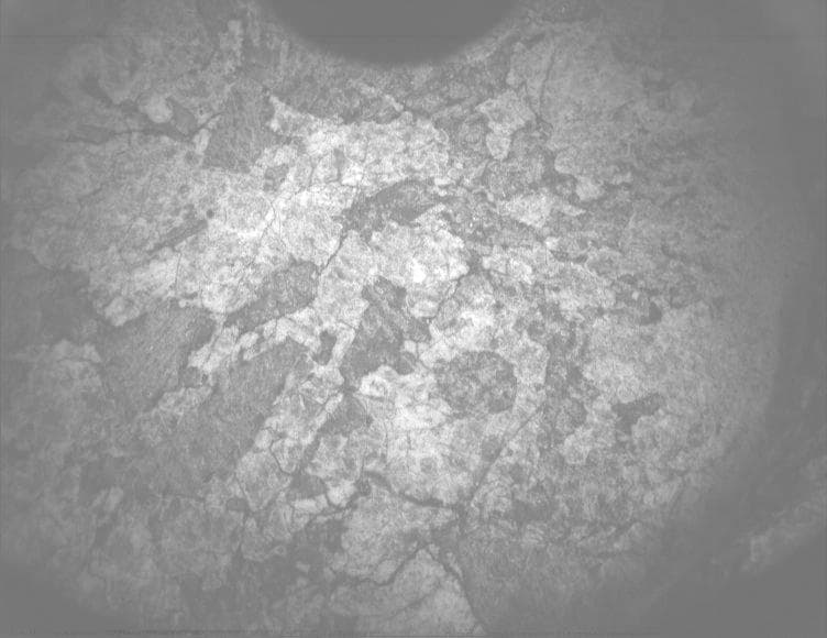 Mars image captured by PIXL_MCC on Perseverance
