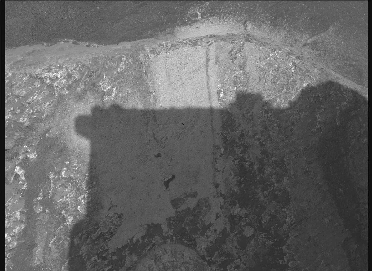 Mars image captured by SHERLOC_WATSON on Perseverance