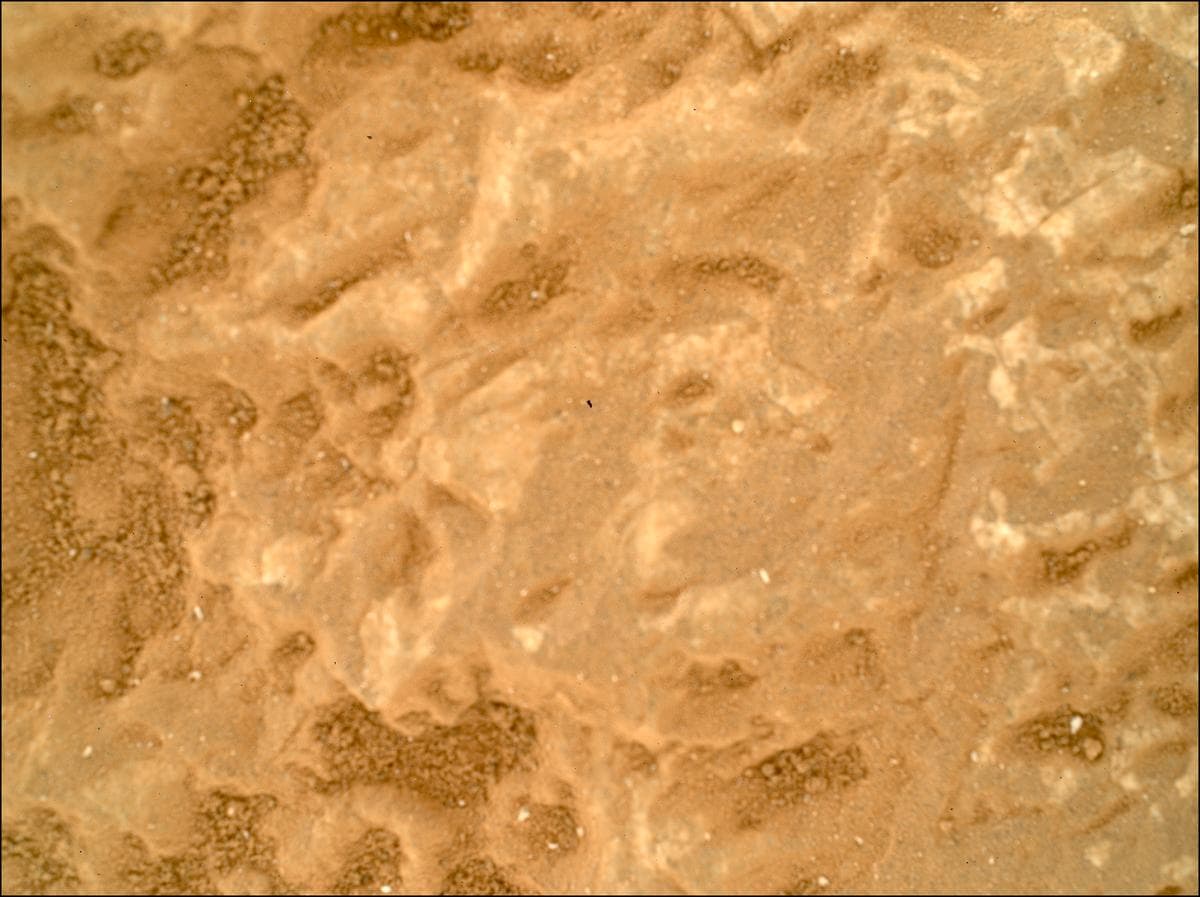 Mars image captured by SHERLOC_WATSON on Perseverance