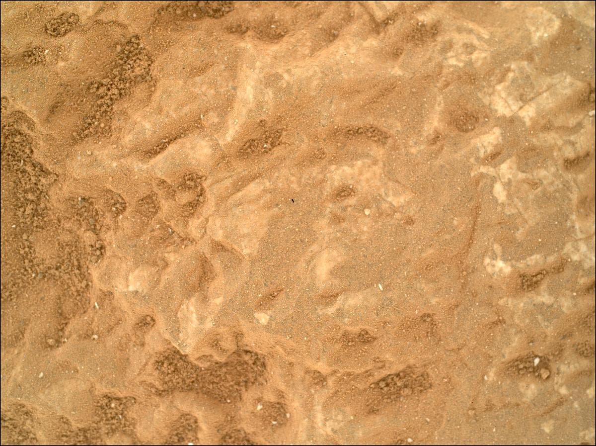 Mars image captured by SHERLOC_WATSON on Perseverance