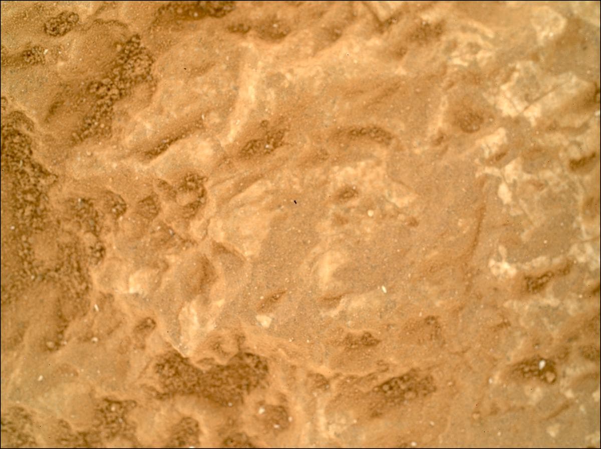 Mars image captured by SHERLOC_WATSON on Perseverance