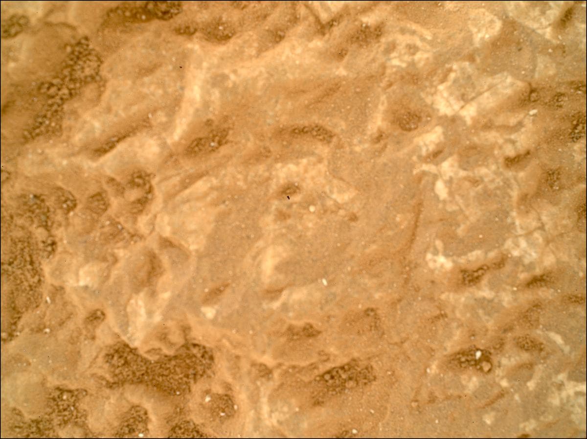 Mars image captured by SHERLOC_WATSON on Perseverance