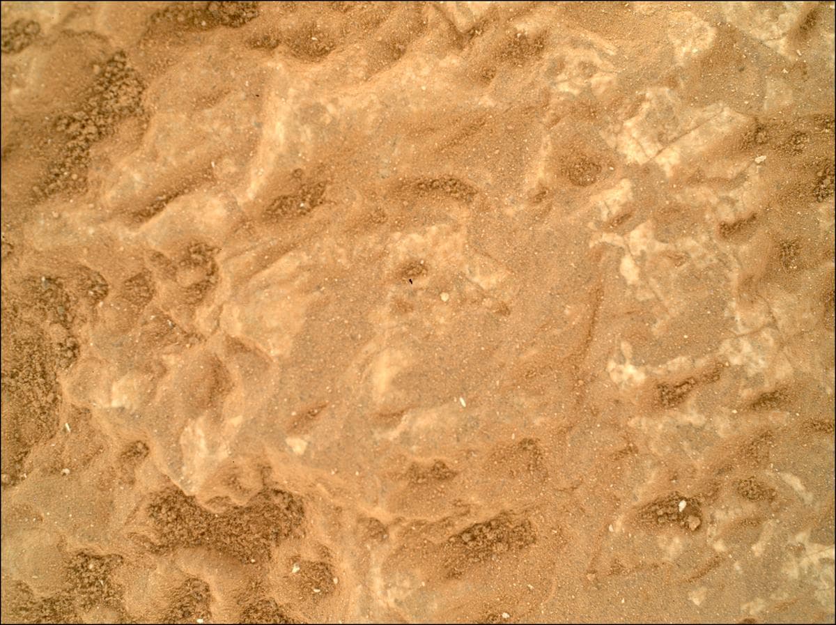 Mars image captured by SHERLOC_WATSON on Perseverance