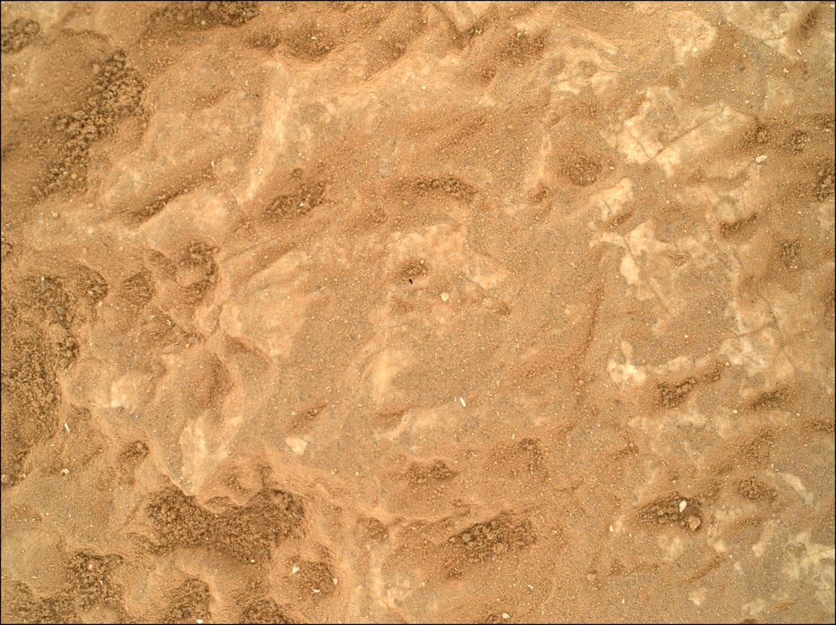 Mars image captured by SHERLOC_WATSON on Perseverance