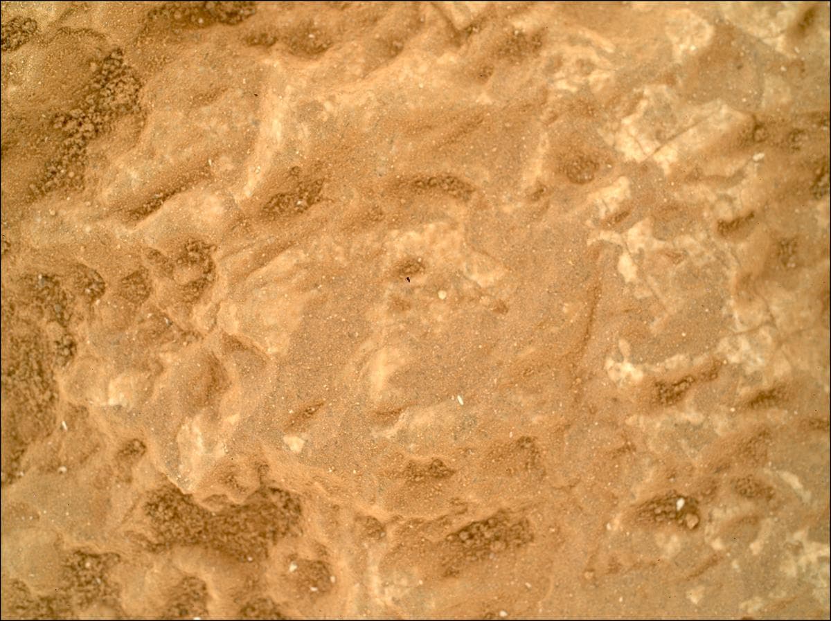 Mars image captured by SHERLOC_WATSON on Perseverance