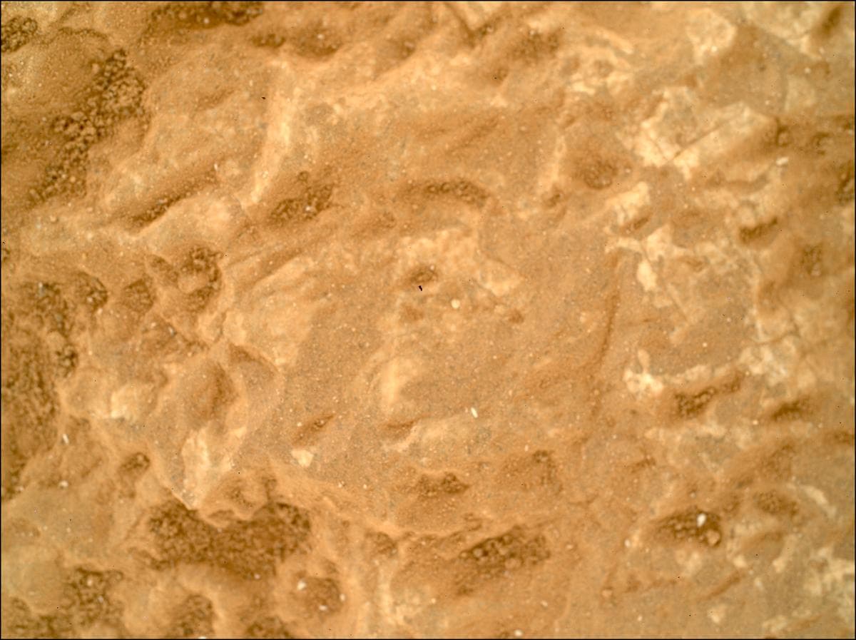 Mars image captured by SHERLOC_WATSON on Perseverance