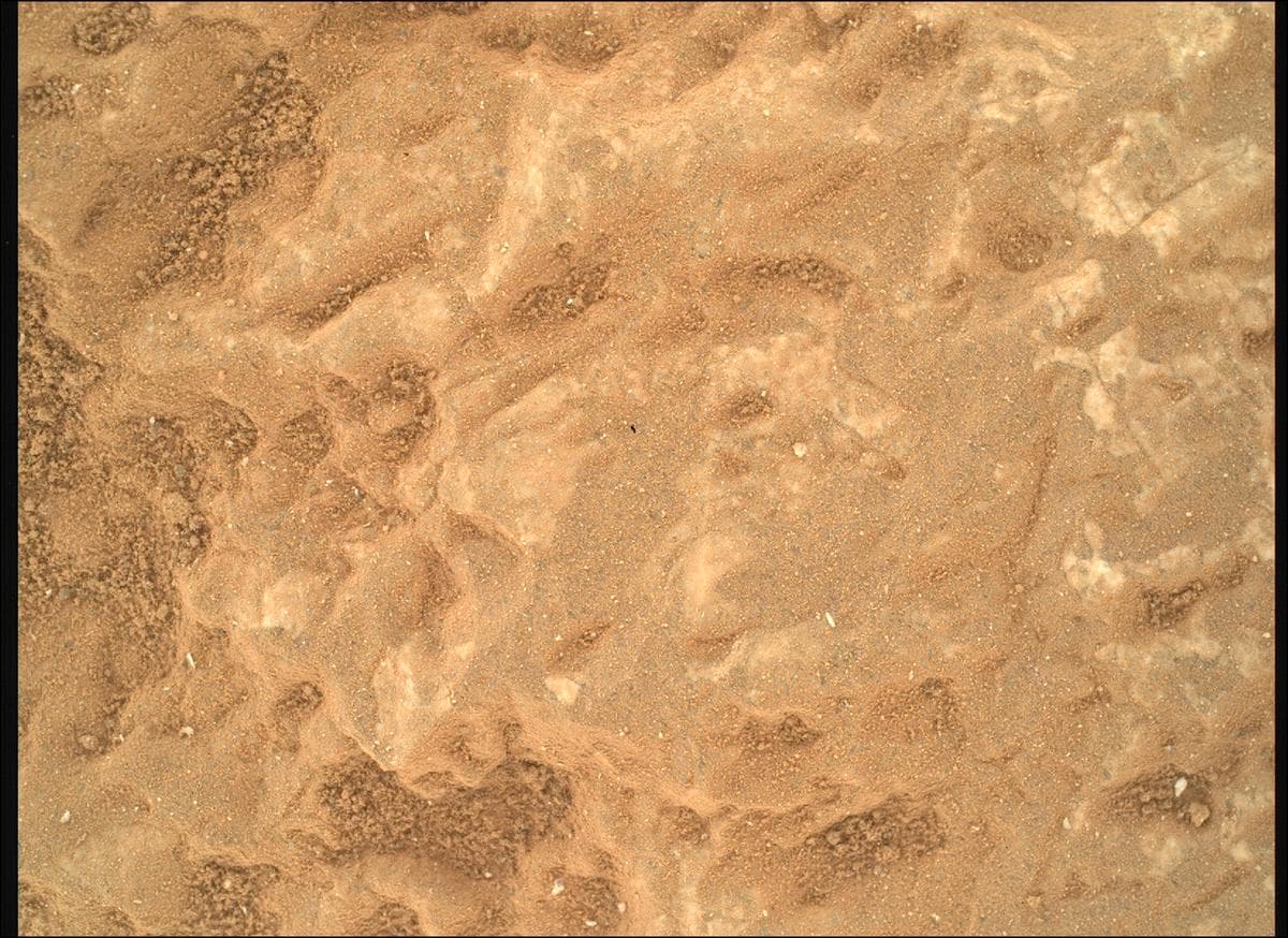 Mars image captured by SHERLOC_WATSON on Perseverance