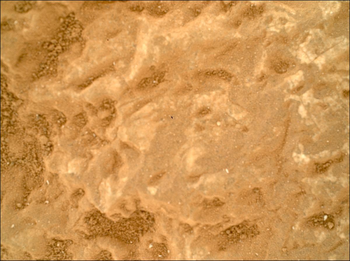 Mars image captured by SHERLOC_WATSON on Perseverance