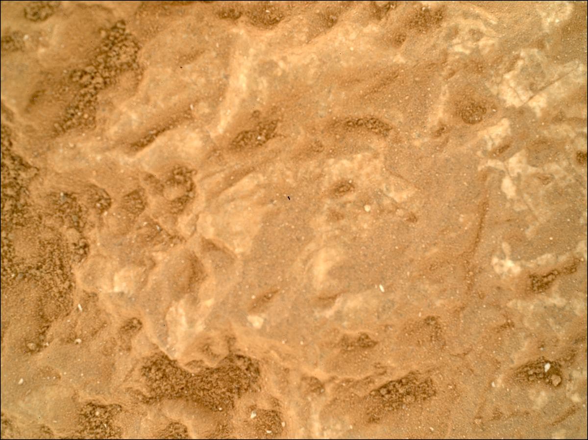 Mars image captured by SHERLOC_WATSON on Perseverance