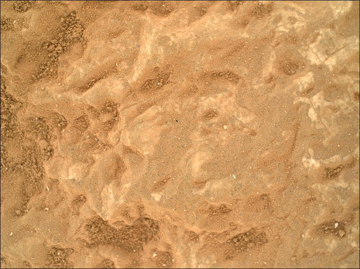 Mars image captured by SHERLOC_WATSON on Perseverance