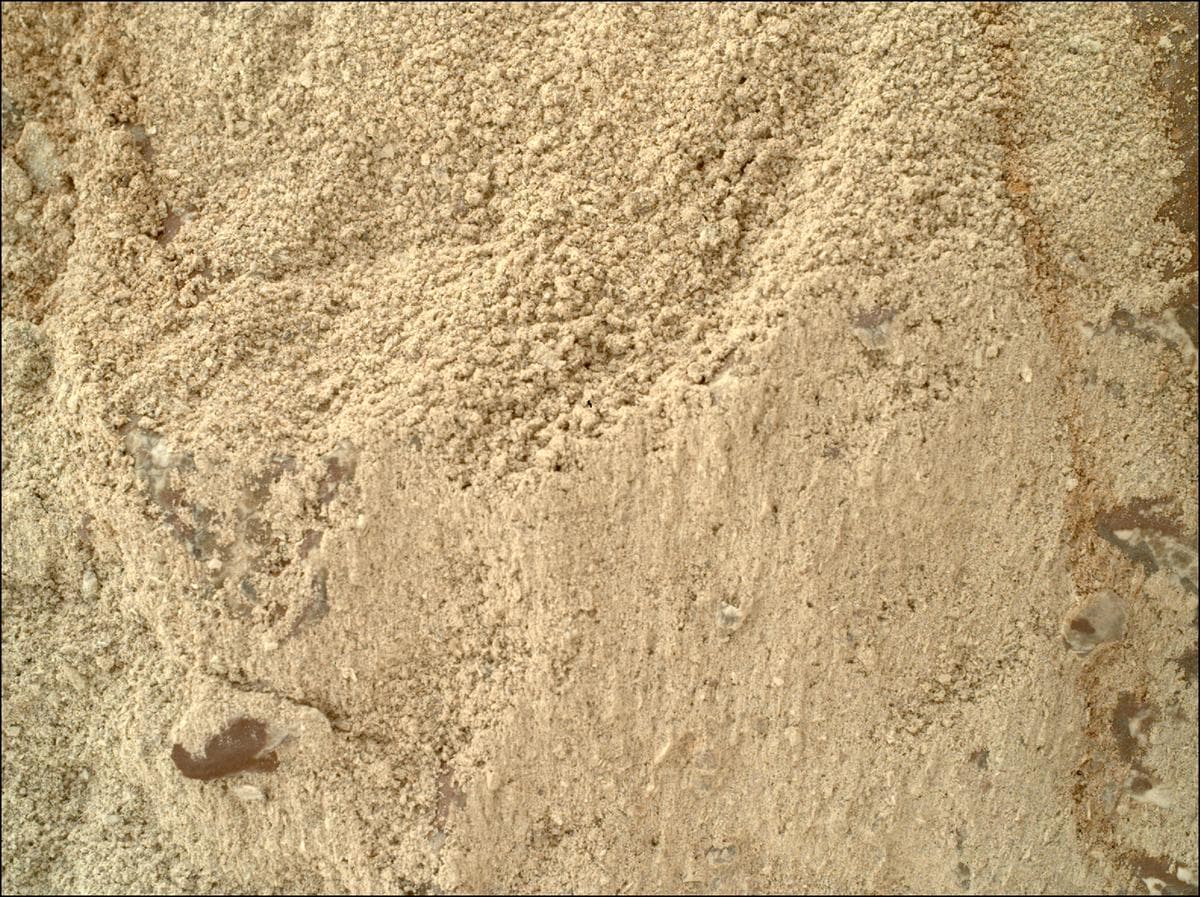 Mars image captured by SHERLOC_WATSON on Perseverance