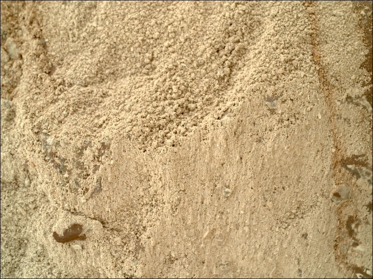 Mars image captured by SHERLOC_WATSON on Perseverance