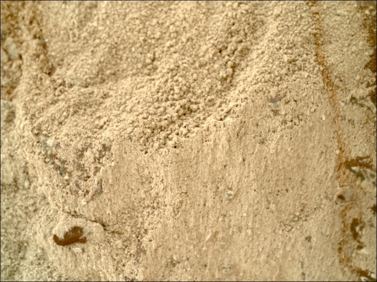 Mars image captured by SHERLOC_WATSON on Perseverance