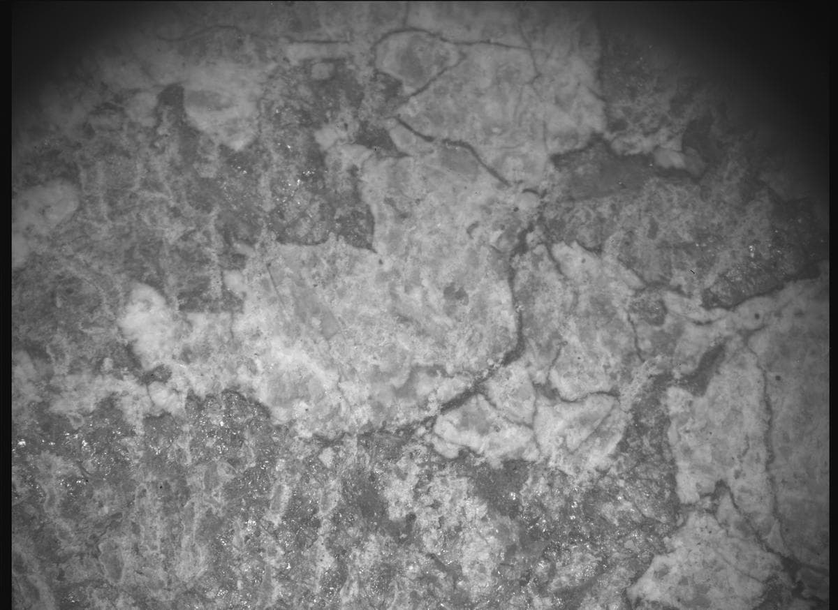 Mars image captured by SHERLOC_ACI on Perseverance
