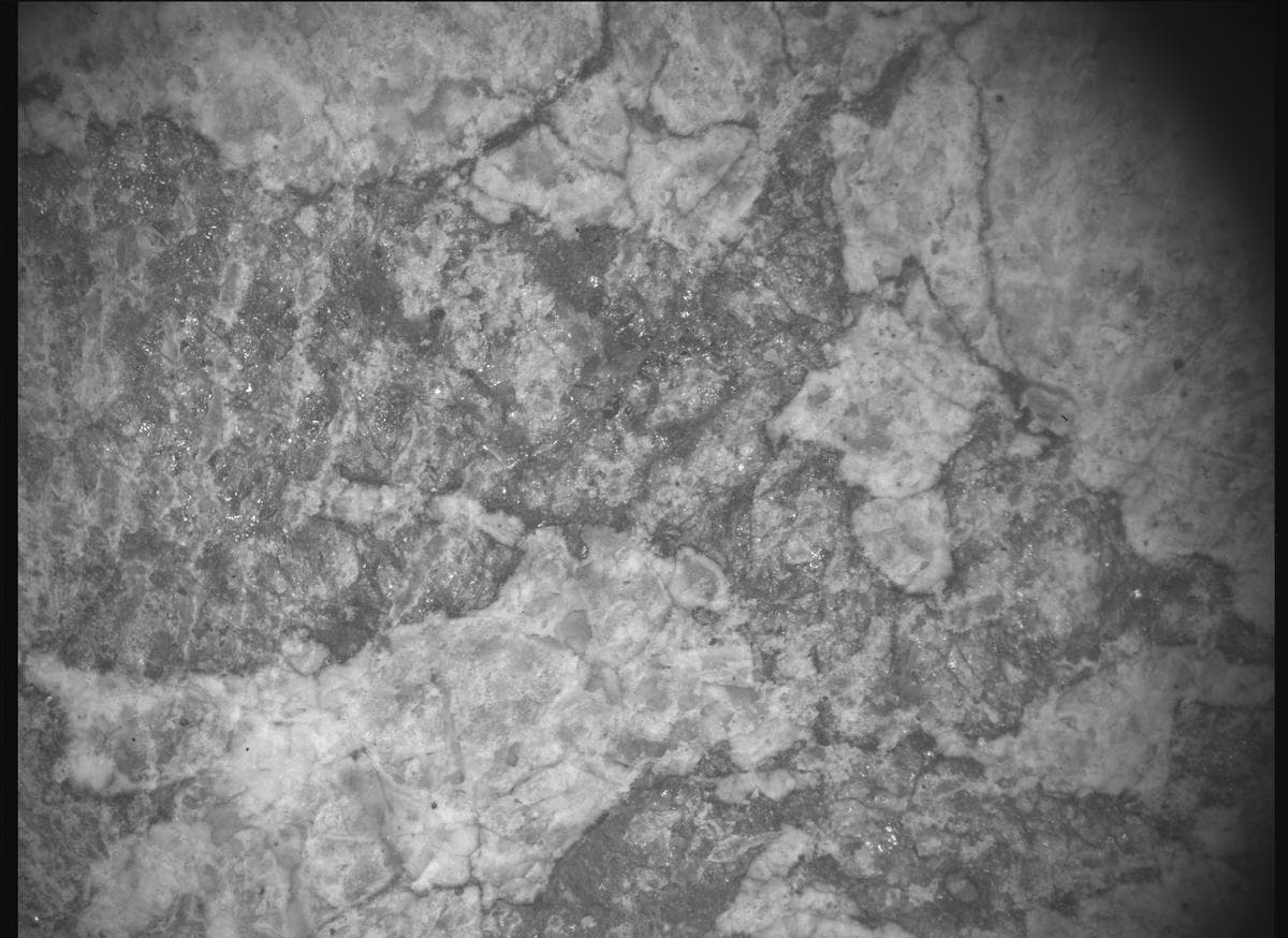 Mars image captured by SHERLOC_ACI on Perseverance