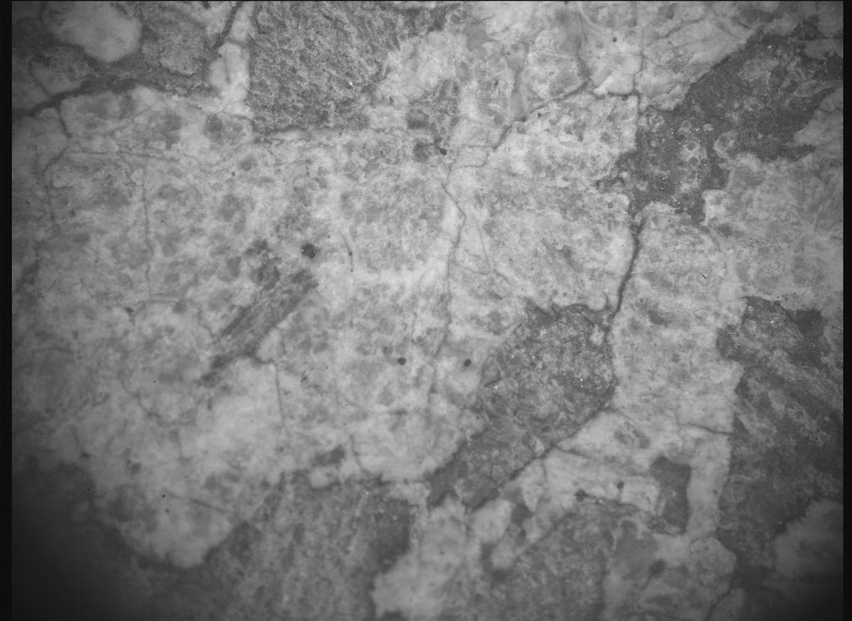 Mars image captured by SHERLOC_ACI on Perseverance