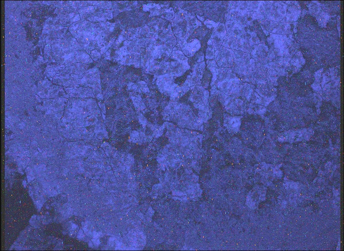 Mars image captured by SHERLOC_WATSON on Perseverance
