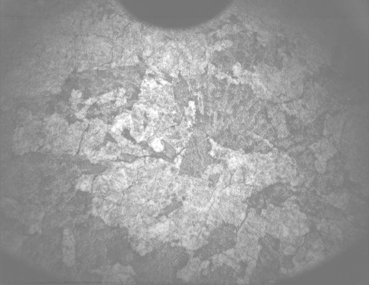 Mars image captured by PIXL_MCC on Perseverance
