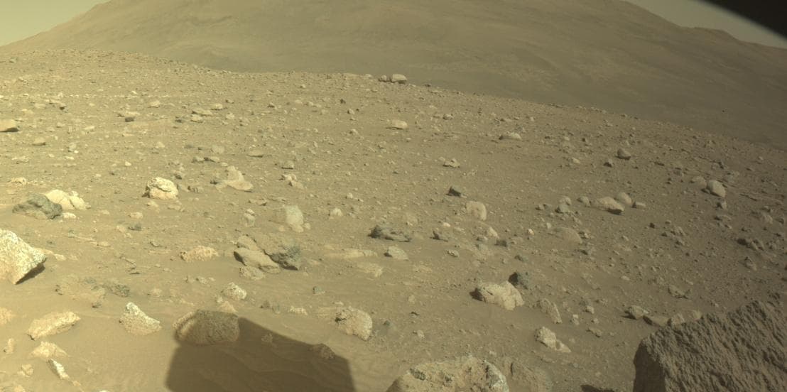 Mars image captured by FRONT_HAZCAM_LEFT_A on Perseverance