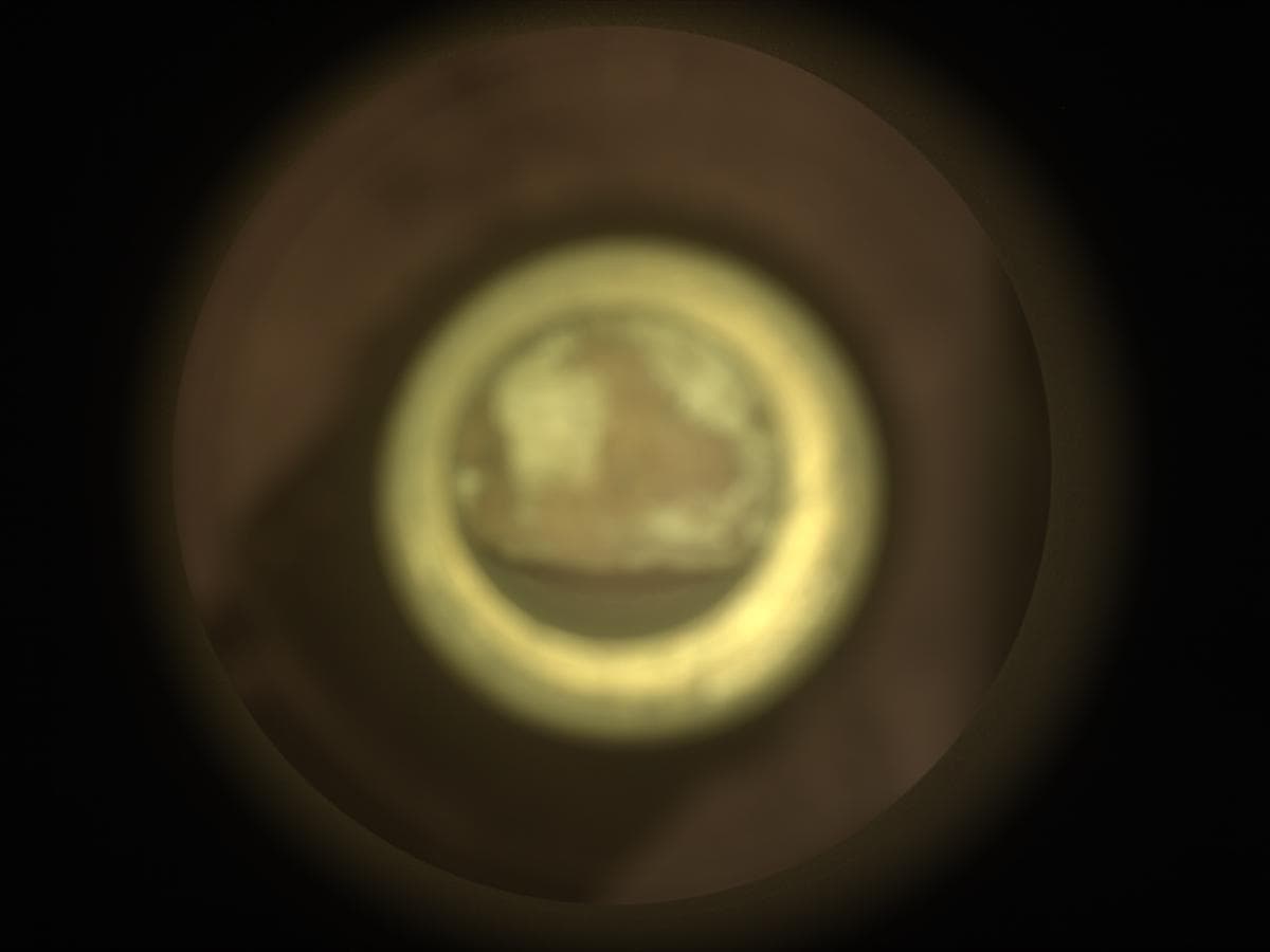 Mars image captured by CACHECAM on Perseverance