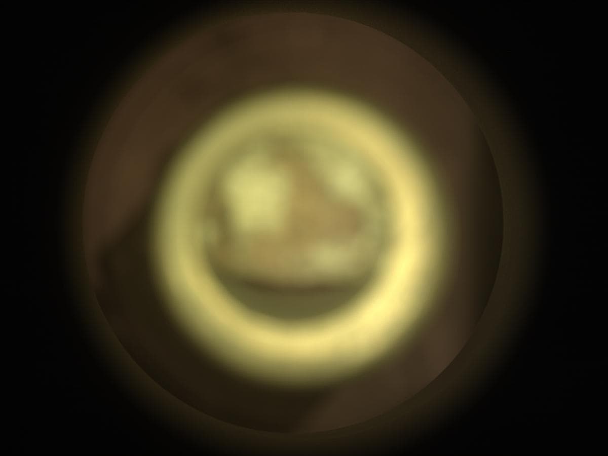 Mars image captured by CACHECAM on Perseverance