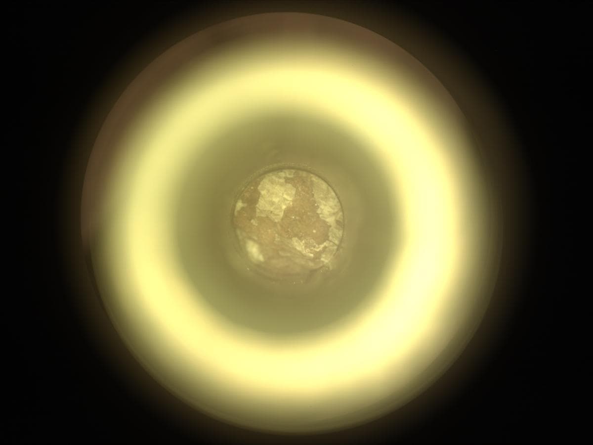 Mars image captured by CACHECAM on Perseverance