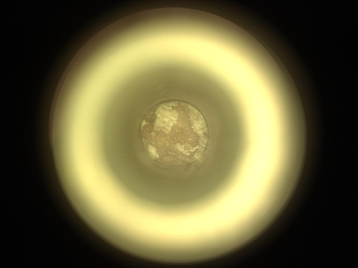 Mars image captured by CACHECAM on Perseverance