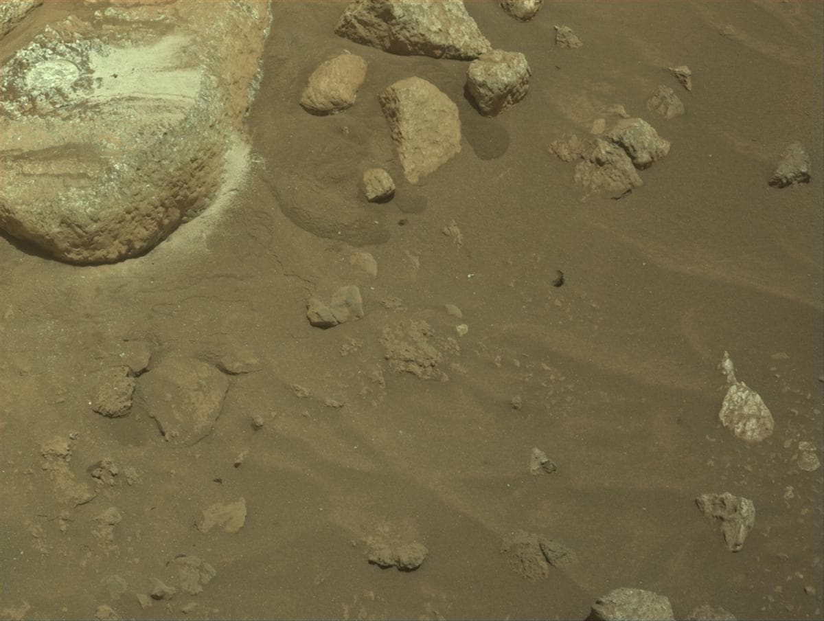 Mars image captured by FRONT_HAZCAM_LEFT_A on Perseverance