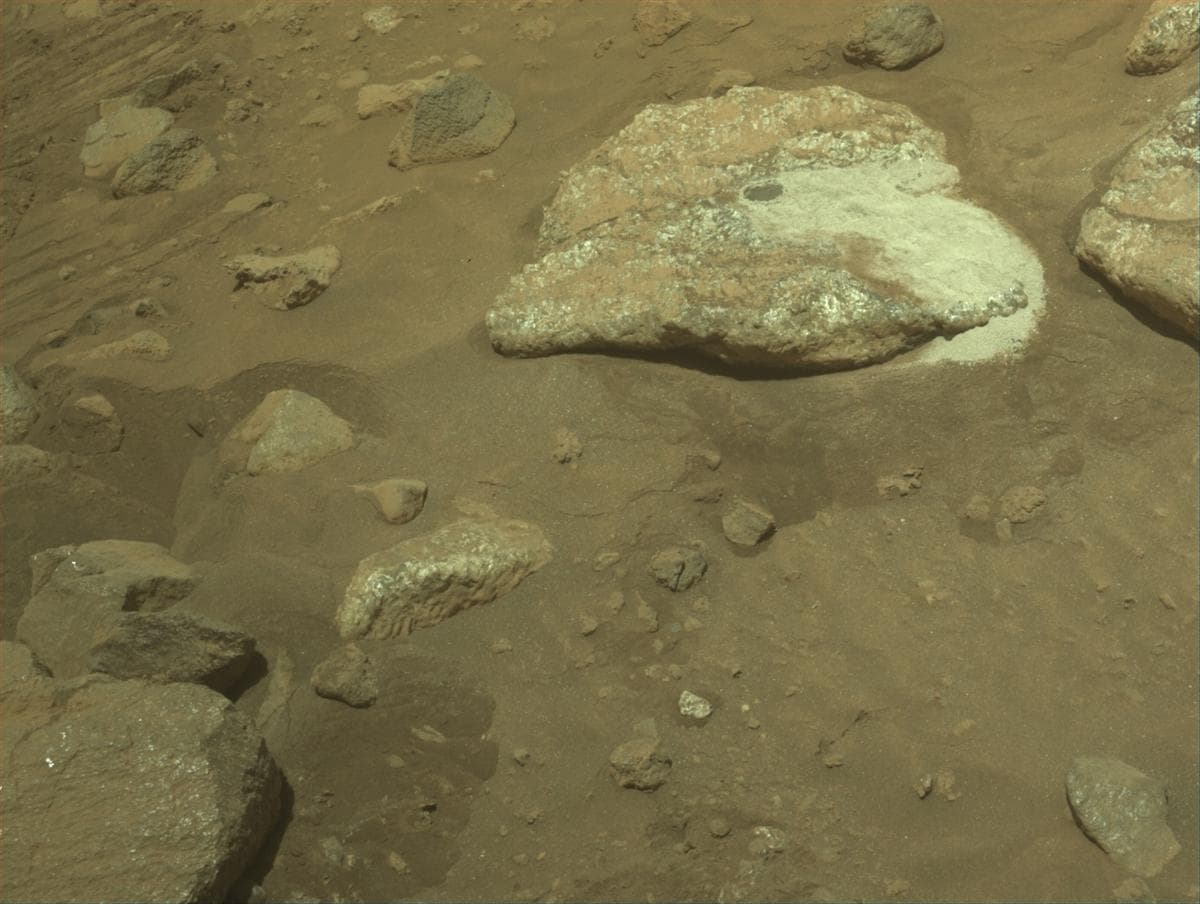 Mars image captured by FRONT_HAZCAM_LEFT_A on Perseverance