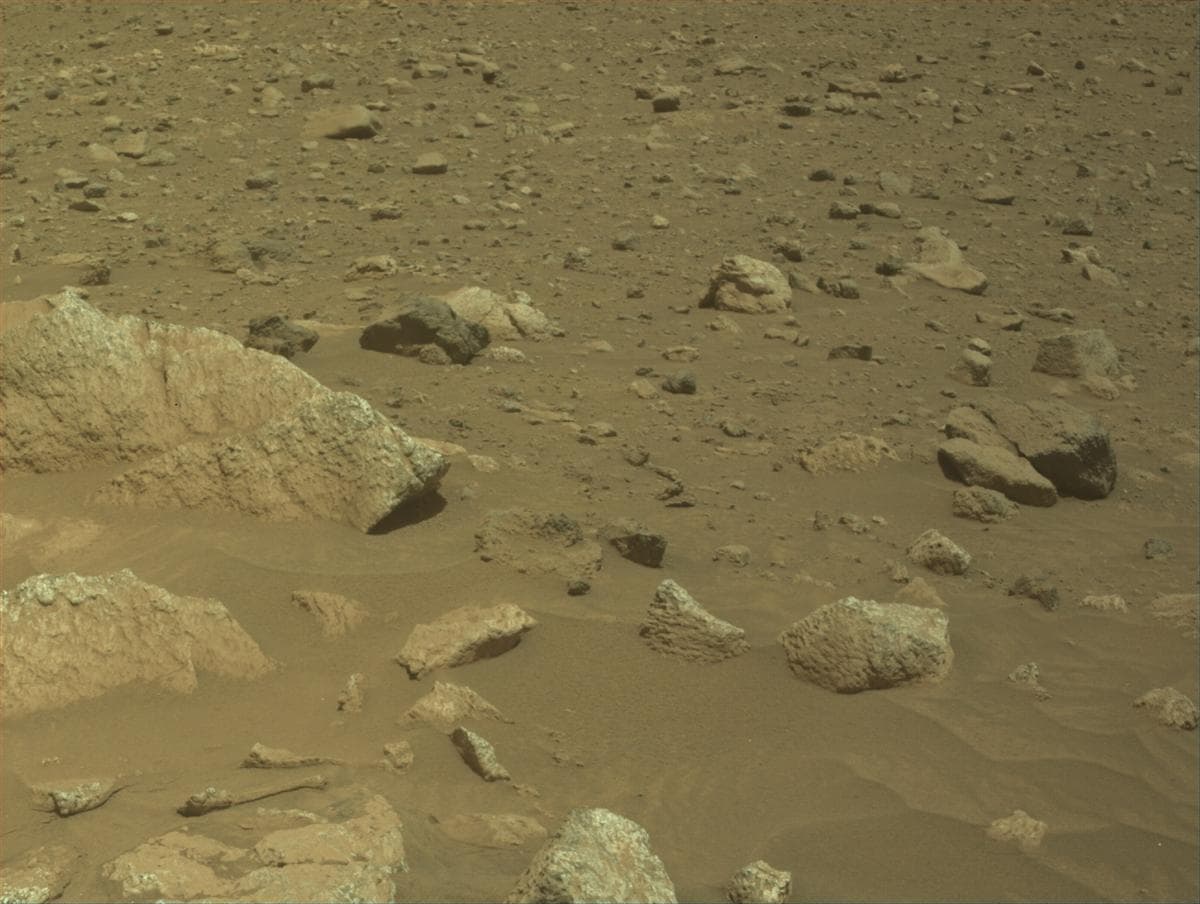 Mars image captured by FRONT_HAZCAM_LEFT_A on Perseverance