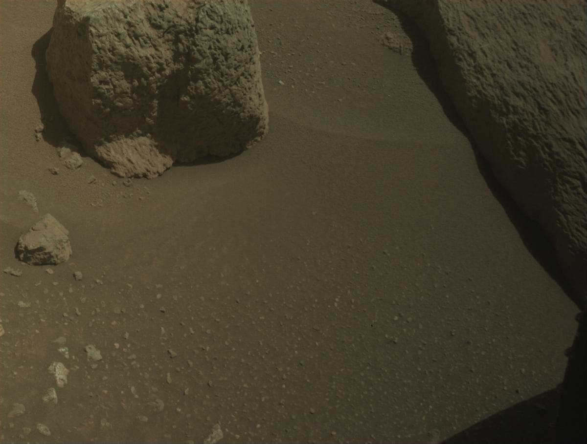 Mars image captured by FRONT_HAZCAM_LEFT_A on Perseverance
