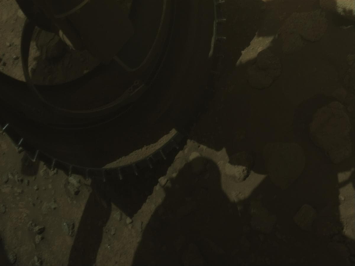 Mars image captured by FRONT_HAZCAM_LEFT_A on Perseverance
