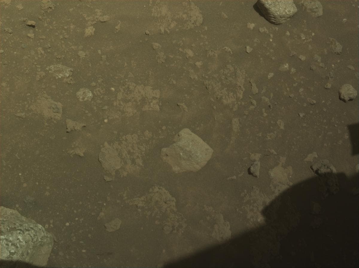 Mars image captured by FRONT_HAZCAM_LEFT_A on Perseverance