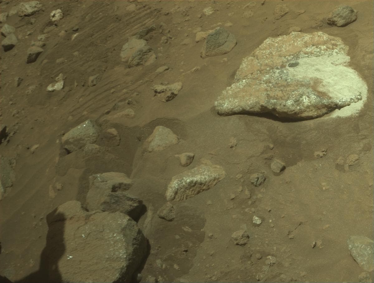 Mars image captured by FRONT_HAZCAM_RIGHT_A on Perseverance