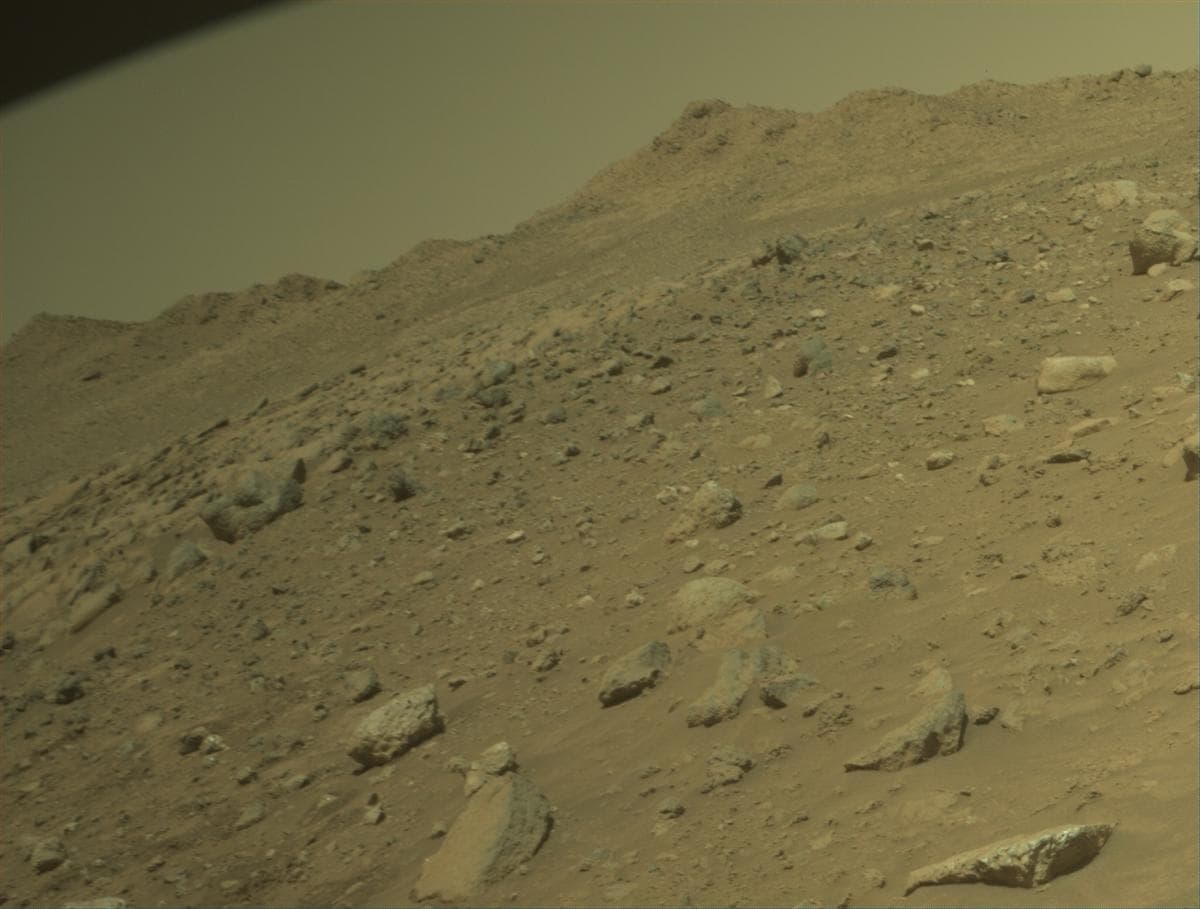 Mars image captured by FRONT_HAZCAM_RIGHT_A on Perseverance